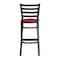 Flash Furniture HERCULES Black Ladder Back Metal Restaurant Barstool - Red Vinyl Seat XU-DG697BLAD-BAR-RDV-GG - alternate 10