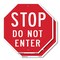 Signmission Stop Do Not Enter, 10 inch X 10 inch, Aluminum Metal Signs, 2PK OC-A-2PACK-10-11 - alternate 1