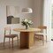 Homeroots 45" Beige Solid Wood Pedestal Base Round Top Dining Table 712168 - alternate 5