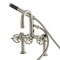 Kingston Brass 7" Center Deck-Mount Clawfoot Tub Faucet with Hand Shower, Brushed Nickel AE6008RX - alternate 1