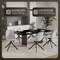 Leisuremod Markley Modern Leather Swival Dining Chair With Metal Legs in Light Grey MSCBL-18-LGR - alternate 10