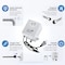 Kibi Circular Touchless Bathroom Faucet with Pop-Up Drain, Plug-In or Battery Powered C-KBF1029MB - alternate 11