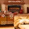 Edendirect 44 in. Wall Mount Electric Fireplace with remote and Imitation Flame, LED light heater in Black ZR-W1769P171420 - alternate 6