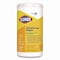 Clorox CloroxPro Disinfecting Wipes, 1-Ply, 7 x 8, Lemon Fresh, White, 75/Canister, 6PK 15948 - alternate 15