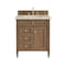 James Martin Vanities Brittany 30" Single Vanity, Pecan w/ 3 CM Tajnar Eclos Top 655-V30-PCN-3TJR - alternate 1