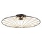 Jonathan Y Anders 23.25" Contemporary Scandinavian Dimmable Stripe UFO Integrated LED Flush Mount, Black/Gold Pa JYL7150A - alternate 1