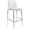 Leisuremod Astor Ripple Swirl Polycarbonate Seat Barstool with Chrome Base & Footrest ACC-30CL - alternate 1