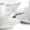 Gibson Home Wintercap 12 Piece Fine Ceramic Dinnerware Set in White 142572.12 - alternate 5