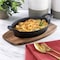 Megachef 6 Piece Mini Cast Iron Oval Pan with Wood Tray Set 750123652M - alternate 4