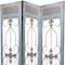 Homeroots 72" Blue Metal Folding Three Panel Screen Room Divider 274609 - alternate 6