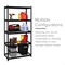 Iron Horse 2300 Riveted Steel Wire Deck Shelving 5-Shelf Unit, 18" D x 36" W x 72" H, Black 22130 - alternate 15