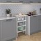 Amgood 14in D x 24in L Stainless Steel Table, Three Undershelves AMG WT-1424-3SH-Z - alternate 7