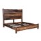 Homeroots Walnut Live Edge Solid Wood King Bed Frame 520902 - alternate 9