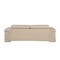Homeroots 88" Beige Top Grain Leather Solid Wood Sofa 720444 - alternate 8