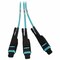 Eaton Tripp Lite Series Preloaded Fiber Panel, 1U - 2x 3x8F MTP/MPO-PC F/F 24F Trunk Cables, OM4, RJ45 N48M-2M3X8M-20 - alternate 6