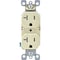 Leviton 20A Ivory Tamper Resistant Residential Grade 5-20R Duplex Outlet R61-T5820-0IS - alternate 2