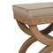 Homeroots 22in Beige and Brown Linen and Solid Wood Upholstered Bench 723436 - alternate 10