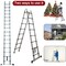 Edendirect 16.5 ft. One-Button Retraction Stainless Steel Telescoping Extension Ladder, 2-Triangle Stabilizers IR-763967987295 - alternate 12