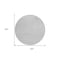 Homeroots 8' Silver And Ivory Round Geometric Washable Indoor Outdoor Area Rug 596970 - alternate 8