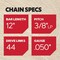 Oregon VersaCut Saw Chain for 12'' Bar, 44 Drive Links, fits Echo Stihl McCulloch Remington Poulan and more T44 - alternate 7