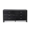 Homeroots 59" Grey Ash Manufactured Wood Six Drawer Double Dresser 473092 - alternate 1