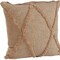 Homeroots Set of Two Tan Diamond Cotton Throw Pillow With Fringe, 2PK 554590 - alternate 6