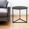 Homeroots 22" Black Steel Round End Table 543823 - alternate 1