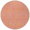 Homeroots 8' Pink And Copper Round Abstract Washable Indoor Outdoor Area Rug 599828 - alternate 7