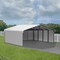 Arrow Storage Products 20 x 20 x 7 ft Eggshell Steel Carport with 3 Wall Kits CPH202007ECL3 - alternate 5