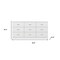 Homeroots 63" White Wood Accent Cabinet With Nine Drawers 716332 - alternate 6