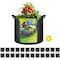 Ipower YSSOA Grow Bags 3 Gallon 300G Reusable Breathable Gardening Pots w/ Handles Non-Woven Fabric, 24PK GLGROWBAG3X6BLKX4 - alternate 1