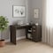 Homeroots 46" Brown Wood L Shape Computer Desk 489903 - alternate 5