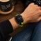 Elegani Alligator-Embossed Leather Band Compatible with Apple Watch 38mm, Light Green, Yellow Gold Buckle LAT5-LGRN-YGD-38 - alternate 4