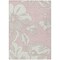 Homeroots 5' X 8' Pink Ivory And Beige Floral Washable Indoor Outdoor Area Rug 589567 - alternate 4