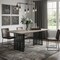 Homeroots 72" Oak and Black Wood and Iron Double Pedestal Base Dining Table 631285 - alternate 6