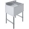 Amgood 1 bowl, Freestanding, 304 Stainless Steel, 24 in. W x 19 in. L x 33 in. H AMG SINK BAR S1C-101410-L-NF-Z - alternate 1