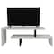 Leisuremod Orford TV Stand with MDF Shelves and Powder Coated Iron Legs, White ORS88W - alternate 9