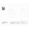 Leviton Weatherproof Cover, Outlet Box Type, 1 Gang, Aluminum, GFCI Duplex Receptacle Cover Type IUM1V-GY - alternate 2