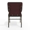 Flash Furniture 18.5"W Church Chair - Plum Fabric w/ Book Rack, 4PK 4-FD-CH02185-GV-005-BAS-GG - alternate 9