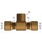 Gates Air Brake Branch Tee To Male Pipe Nylon Tubing Compression G32134-0404 - alternate 4