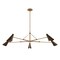 Troy Lighting Andersen 5 Light Chandelier, Patina Brass and Bronze, 69.25 In x 21 In F4369-PBR/BRZ - alternate 1