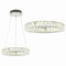 Jonathan Y Reese 15.7" Adjustable Integrated LED Metal/Crystal Pendant, Chrome/Clear JYL7218A - alternate 14