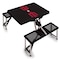 Picnic Time Family Of Brands Indiana Hoosiers - Picnic Table Portable Folding Table, Black 811-00-175-674-0 - alternate 1