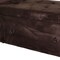 Homeroots Brown Suede Shoe Storage Bench with Drawer 469341 - alternate 5