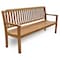 Homeroots 72in Teak Solid Wood Garden Bench 476411 - alternate 5