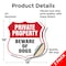 Signmission Private Property Shield Sign Beware Of D, 18 inch X 18 inch, Vinyl Decal, 2PK SHI-D-2PACK-18-440 - alternate 5