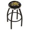 Holland Bar Stool Co 36" Blk Wrinkle Wichita State Swivel Bar Stool, Chrome Ring L8B2C36WichSt - alternate 1