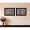 Homeroots Set Of Two Love Never Fails 2 Black Framed Print Wall Art, 2PK 407164 - alternate 3