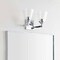 Jonathan Y Marion 12.75" 2-Light Hurricane Metal/Seeded Glass LED Vanity Light, Chrome JYL7433A - alternate 10