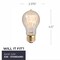 Bulbrite 60W Dimmable Antique A19 Incandescent Light Bulbs, Medium E26 Base, 2200K, 4PK 861167 - alternate 6